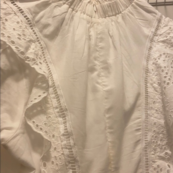 Allsaints Aislyn Broiderie Dress White Size US 2 - Picture 6 of 9